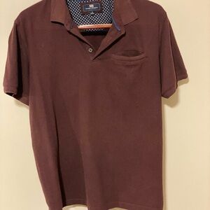 Michael Brandon Dark Brown Polo Shirt